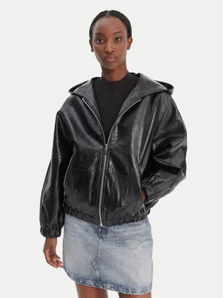 MICHAEL Michael Kors Geacă din imitație de piele negru