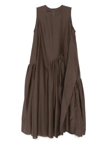Rochie Jnby plisată de costum maro