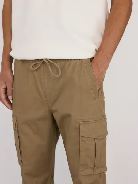 Брюки карго Reserved бежевые
