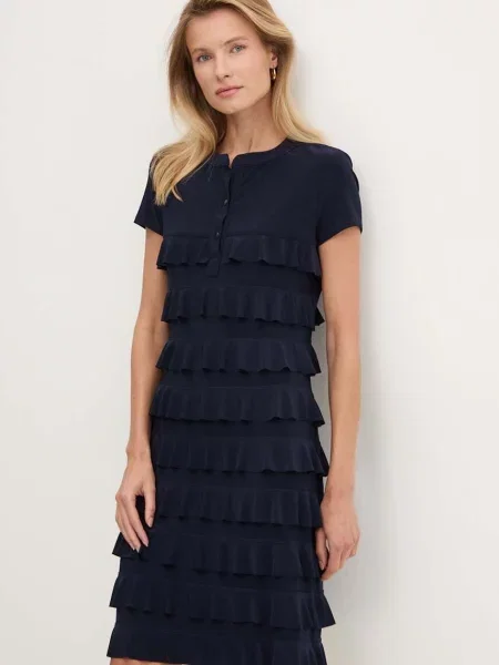 Joseph Ribkoff rochie marin mini drept albastru