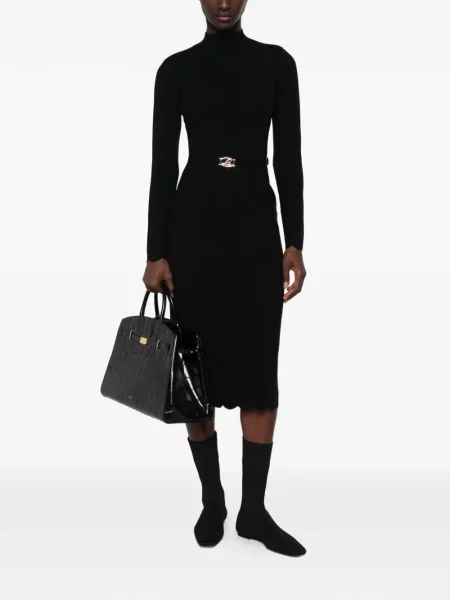 Cu centură rochie midi Twinset negru