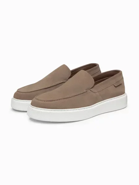 Chiloți Ombre din piele slip-on