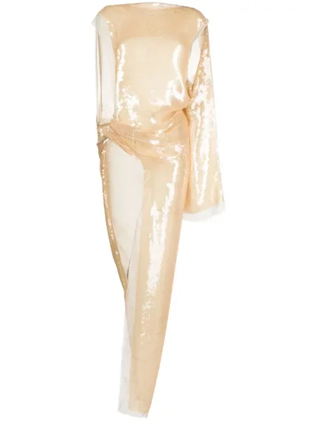 Rochie maxi Rick Owens din șifon de costum