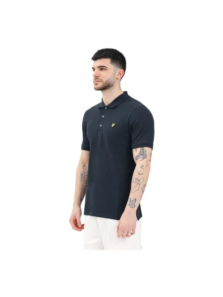 Koszulka polo Lyle & Scott niebieska