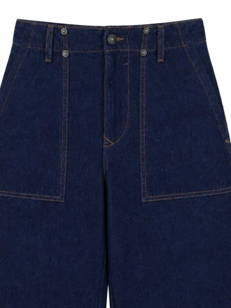 Дънкови шорти Versace Jeans Couture синьо