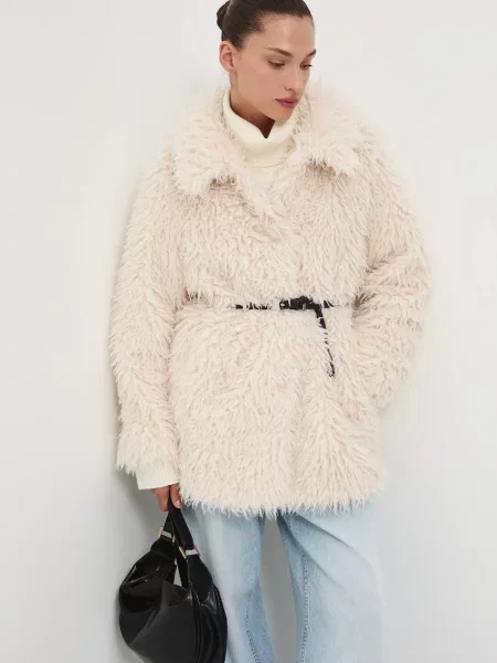 Medicine kurtka przejściowa oversize beżowy