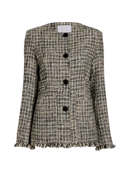 Geacă Proenza Schouler White Label din tweed alb