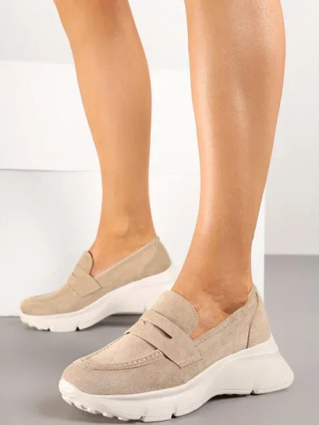 Pantofi casual Viandis închis bej