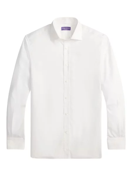 Cămașă Ralph Lauren Purple Label lungă alb