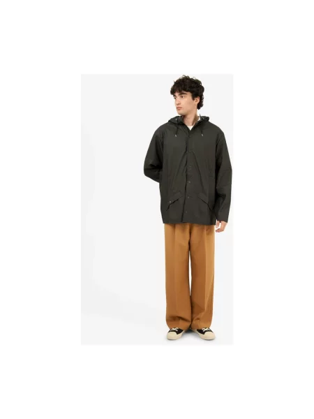 Rains Jacket Black Unisex Kurtki Rains Size: L czarny