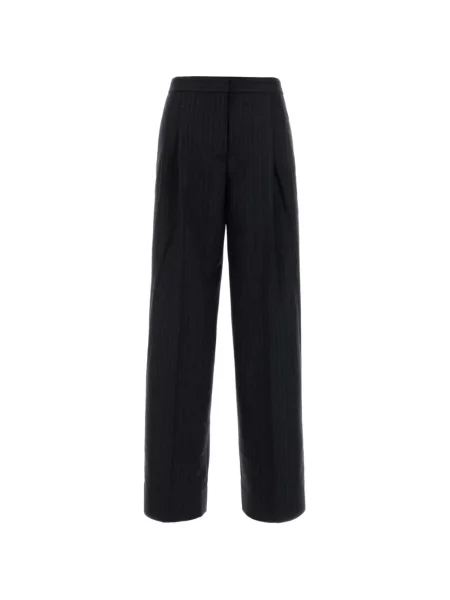 Pantaloni Jil Sander de lână albastru