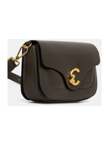Torebka crossbody Coccinelle skórzana zielona