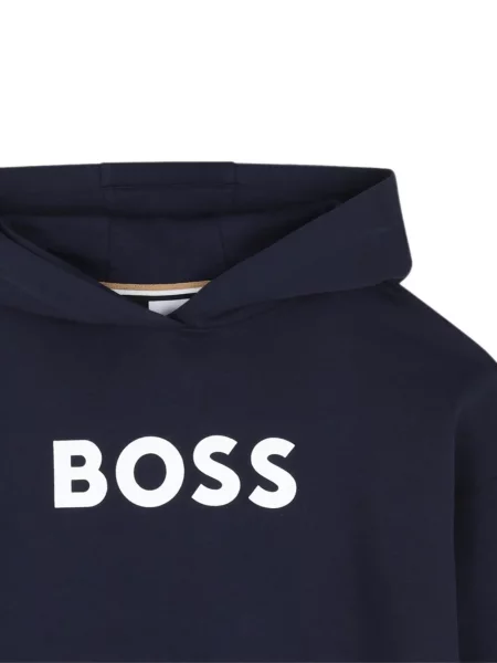Суичър с качулка Bosswear синьо
