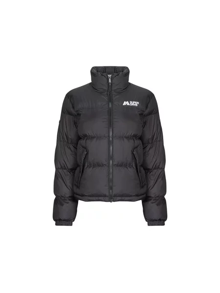 Puhovka Superdry s kapuco črna