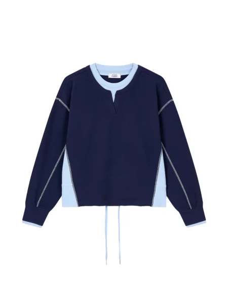 Pulover Tomboy cu cordon albastru
