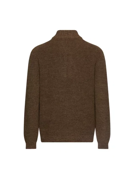 Sweter z golfem Camel Active brązowy