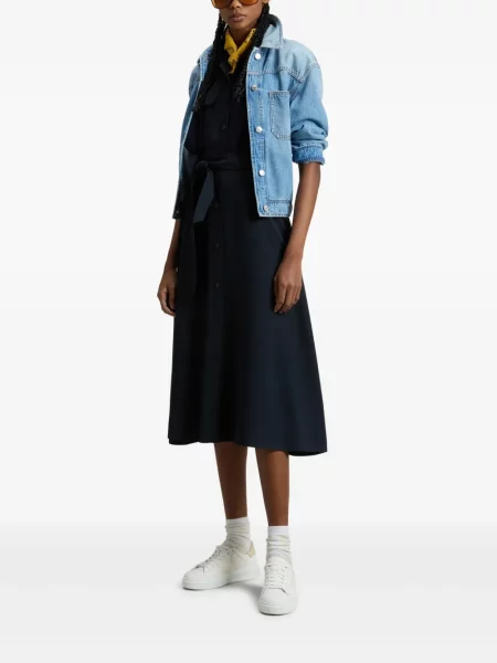 Rochie tip cămașă Woolrich de costum albastru