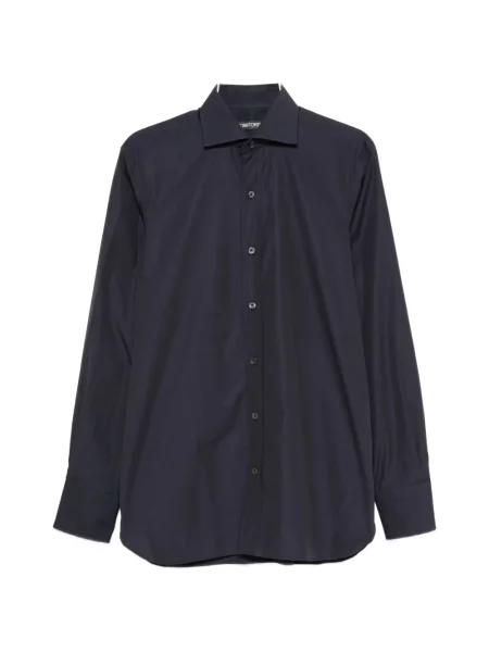 Gulerat cămașă Tom Ford albastru