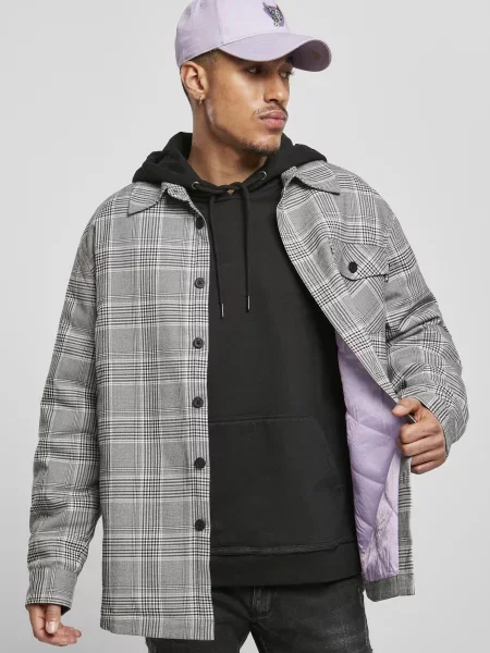 Карирано яке Cs бяло