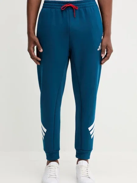 Спортен панталон adidas мъжки с принт синьо
