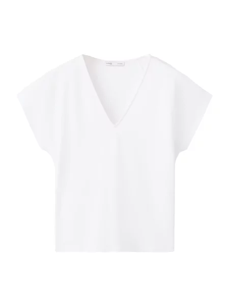 MANGO Tricou SEVIPI' alb