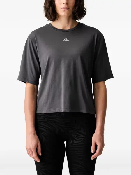 Tricou Ea7 Emporio Armani cu broderie gri