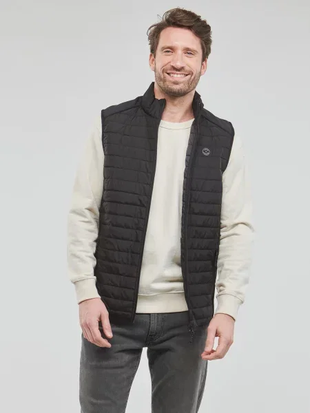 Galléros mellény Jack & Jones fekete