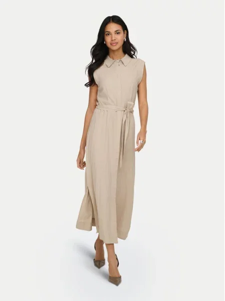 ONLY Srajčna obleka Goa bež