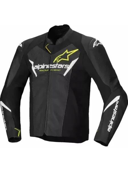 Motocyklowa kurtka skórzana Alpinestars Fstr V3 Airflw biała