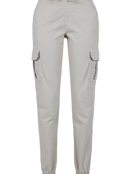 Pantaloni cargo Urban Classics cu talie înaltă alergare gri