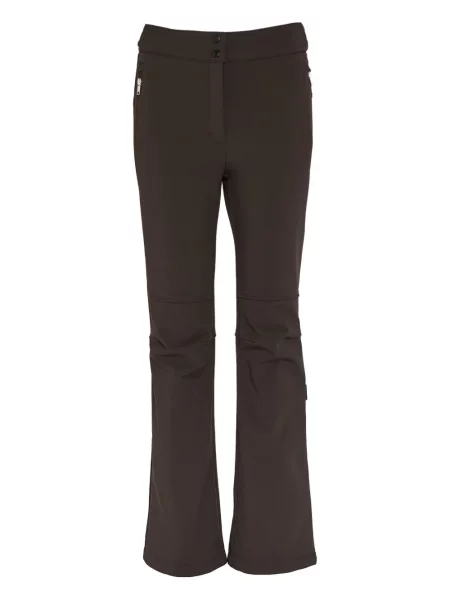Pantaloni de schi Yves Salomon softshell evazate maro