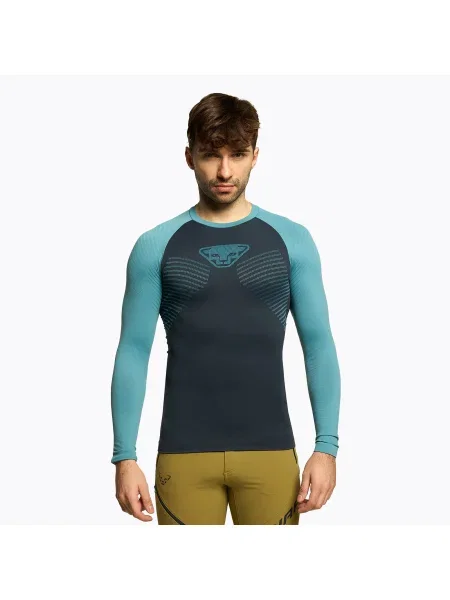 Tricou termic pentru bărbați DYNAFIT Speed Dryarn LS negru-albastru negru