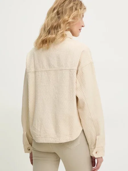 Košilová bunda Answear Lab béžová