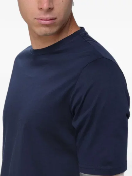 Tricou Xc cu decolteu rotund albastru