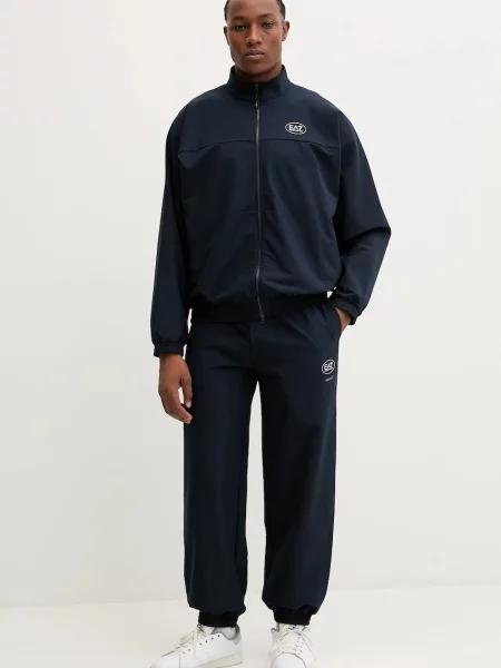 Tepláková souprava Emporio Armani tmavomodrá