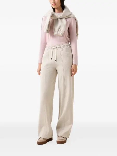 Pantaloni Bogner alergare alb