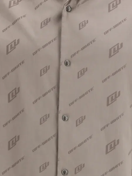 Žakárová košile Off-white bílá