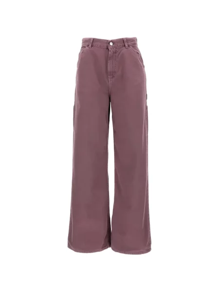 Blugi Carhartt Wip cu 5 buzunare violet