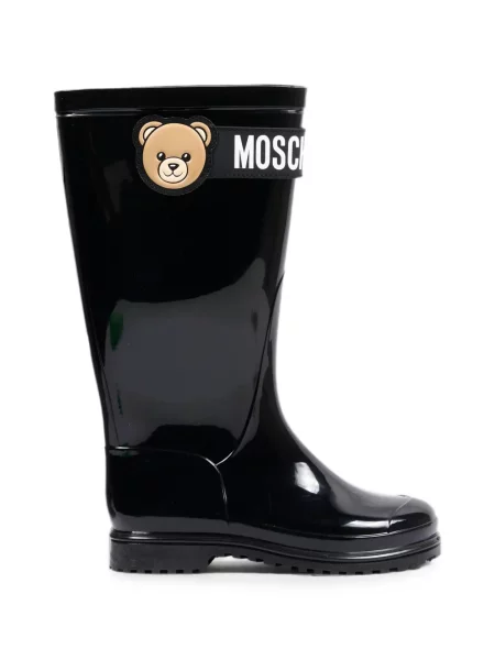 Členkové topánky Moschino čierna
