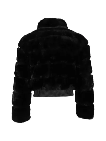 Geacă bomber Michael Kors cu blană negru