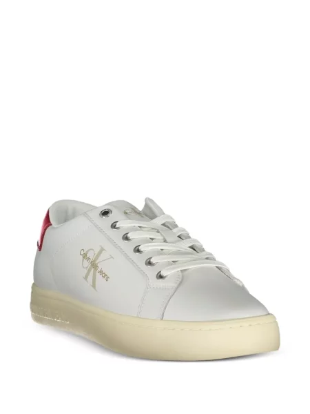 Fűzős csipkés sneaker Calvin Klein fehér