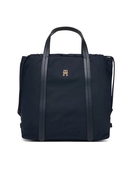 Σακίδιο Tommy Hilfiger Th Soft Nylon Tote/Backpack Σκούρο μπλε