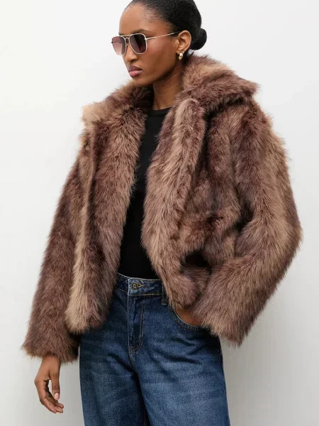 Answear.LAB kurtka przejściowa brązowy