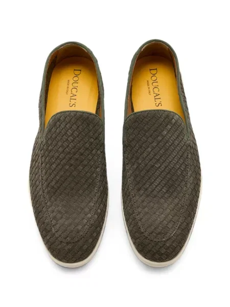 Pantofi loafer Doucal's din piele verde