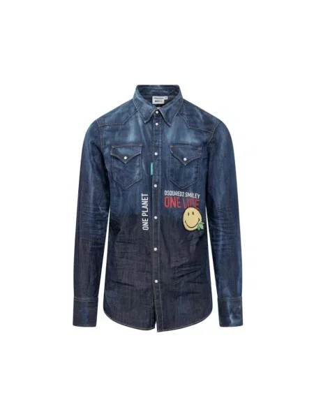 Koszula dżinsowa Dsquared2 niebieska