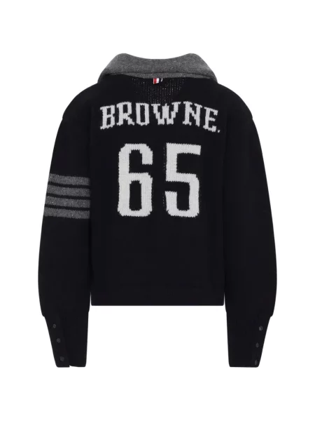 Gulerat cardigan Thom Browne negru