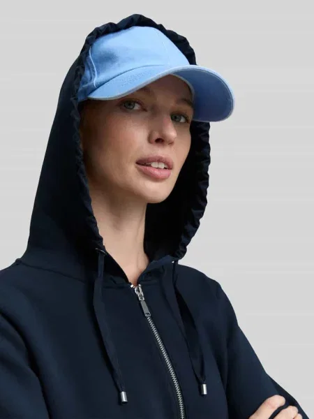 Bluza rozpinana o kroju regular fit z dodatkiem Tom Tailor granatowa
