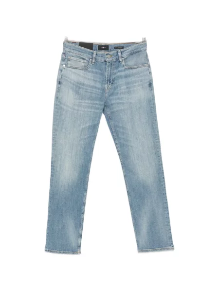 Blugi drepți 7 For All Mankind cu 5 buzunare albastru