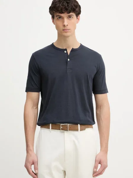 Marc O'Polo osnovna kratka majica modra