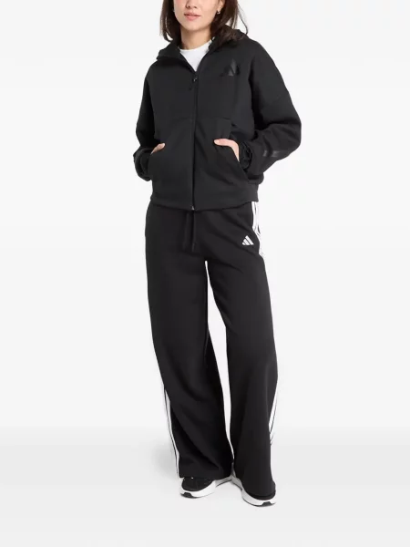 Hanorac cu glugă Adidas cu imagine negru
